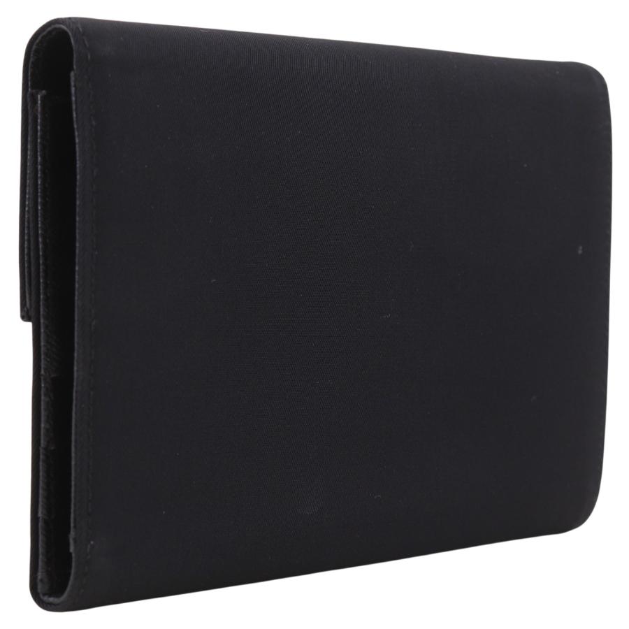 正規品　PRADA ブラック 三つ折り財布 PRADA（プラダ） 三つ折り財布 ナイロン 黒 ユニセックス【I151526077