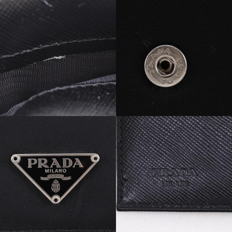 PRADA（プラダ） 三つ折り財布 ナイロン 黒 ユニセックス【I151526077