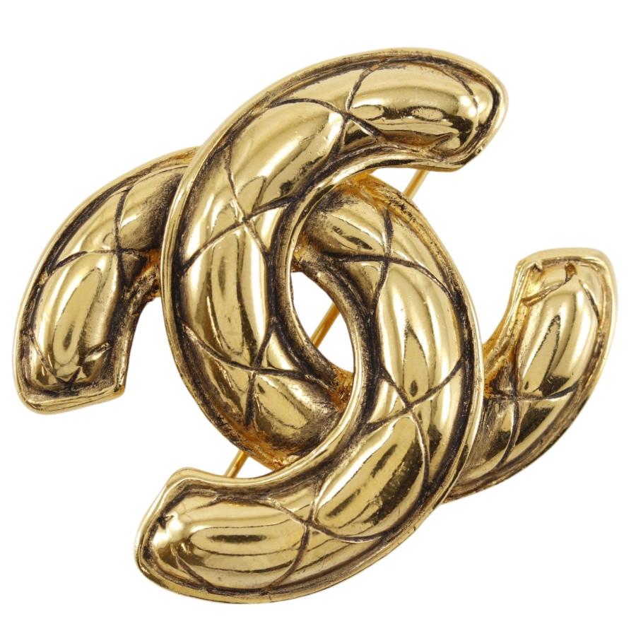 CHANEL（シャネル） ココマーク マトラッセ ヴィンテージ ブローチ