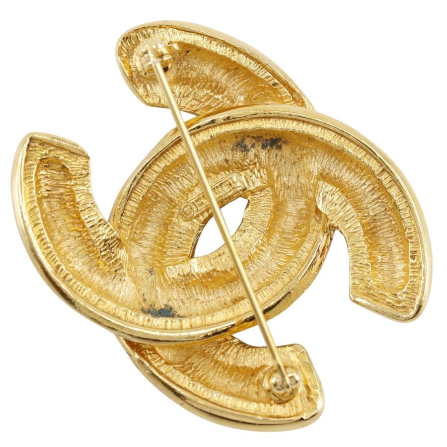 希少　CHANEL　マトラッセ　ココマーク　ヴィンテージ　ブローチ CHANEL（シャネル） ココマーク マトラッセ ヴィンテージ ブローチ