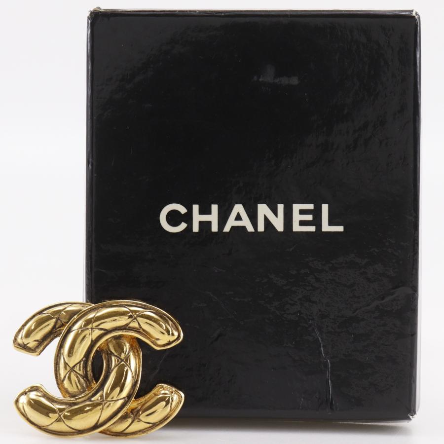 希少　CHANEL　マトラッセ　ココマーク　ヴィンテージ　ブローチ CHANEL（シャネル） ココマーク マトラッセ ヴィンテージ ブローチ