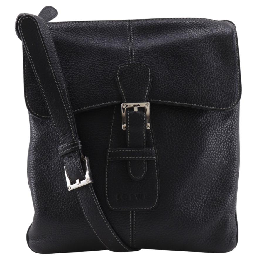 LOEWE（ロエベ） ショルダーバッグ レザー 黒 メンズ【I151526107