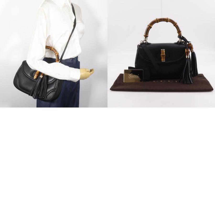 グッチ バッグ バンブー ショルダー ハンド 2WAY レザー 黒　GUCCI GUCCI（グッチ） バンブー 2WAYショルダー 254884 ハンドバッグ カーフ