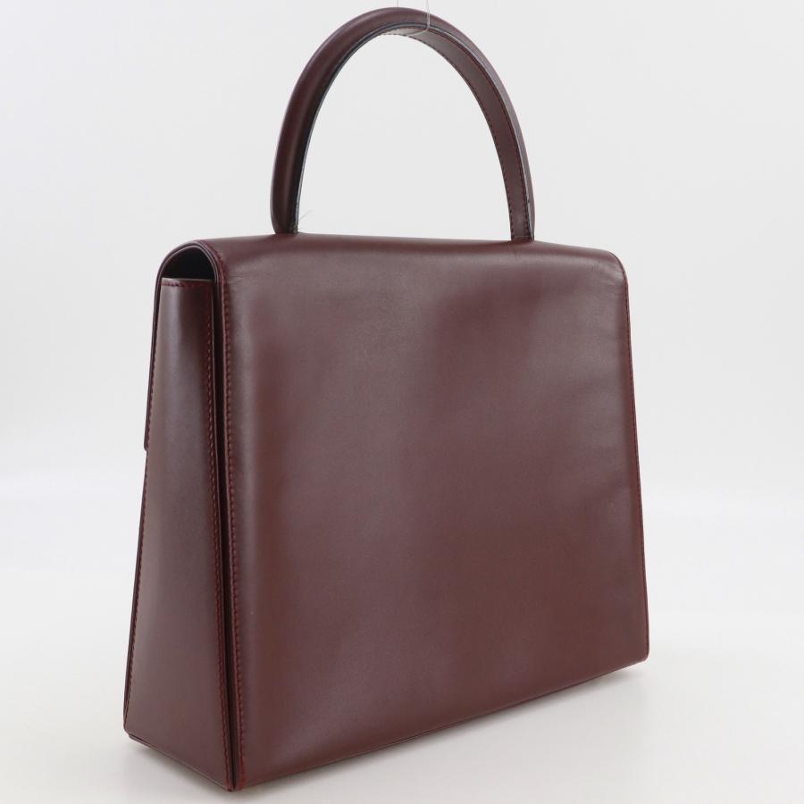 Cartier（カルティエ） マストライン ハンドバッグ カーフ ボルドー
