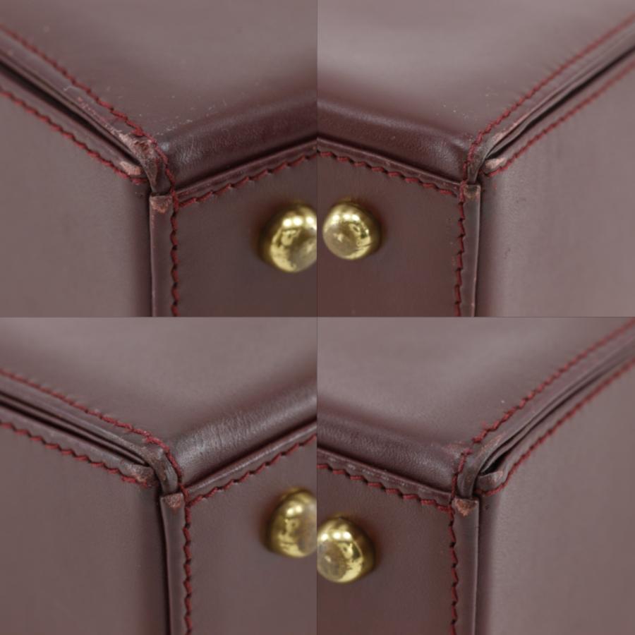 Cartier（カルティエ） マストライン ハンドバッグ カーフ ボルドー
