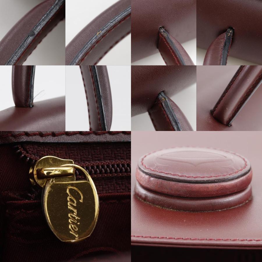 Cartier（カルティエ） マストライン ハンドバッグ カーフ ボルドー