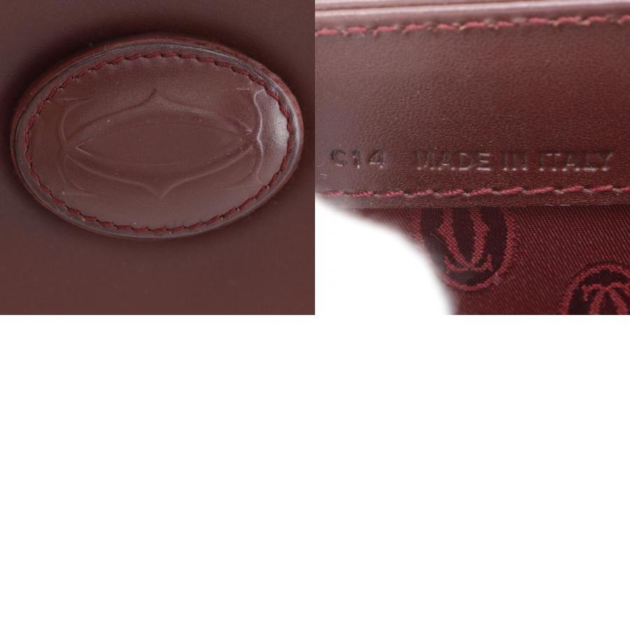 Cartier（カルティエ） マストライン ハンドバッグ カーフ ボルドー