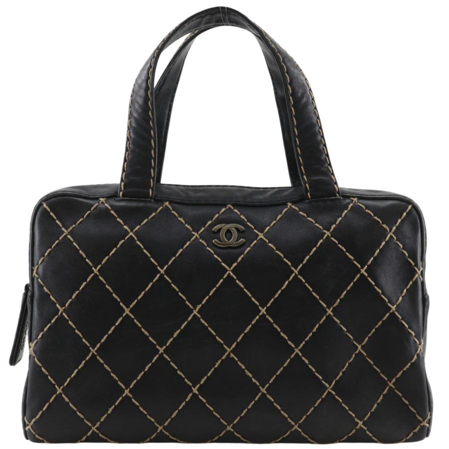 CHANEL（シャネル） ワイルドステッチ ココマーク ハンドバッグ カーフ