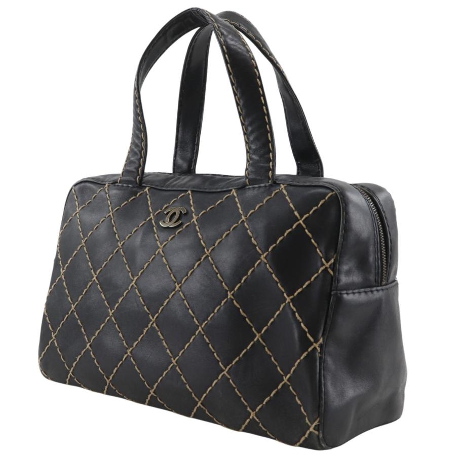 CHANEL（シャネル） ワイルドステッチ ココマーク ハンドバッグ カーフ