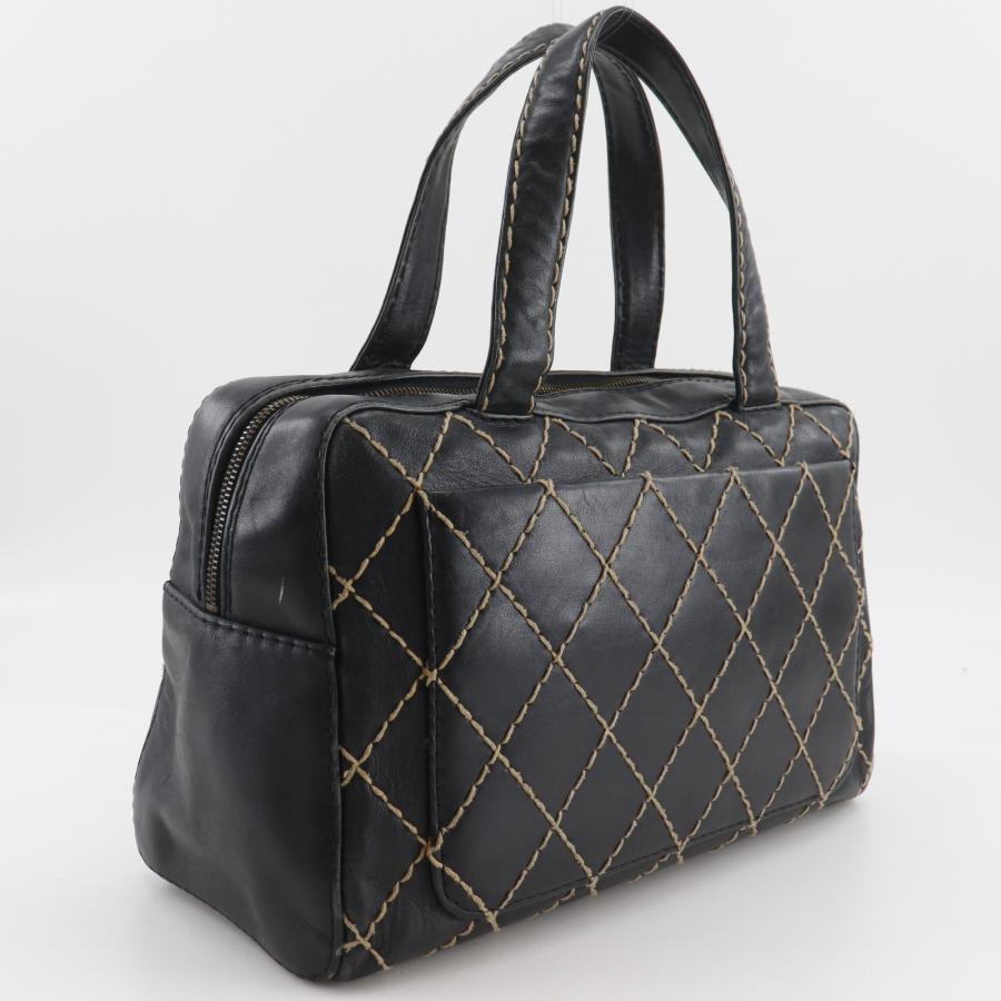 CHANEL（シャネル） ワイルドステッチ ココマーク ハンドバッグ カーフ