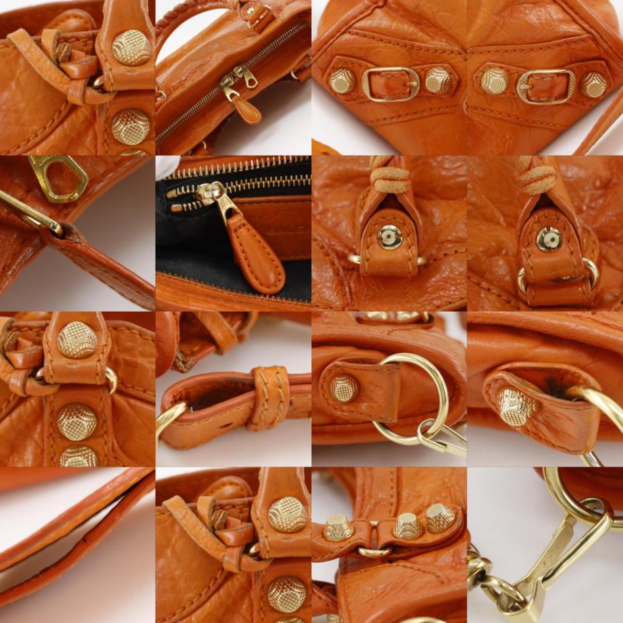 BALENCIAGA バレンシアガ ジャイアント シティ オレンジ/ゴールド金具 BALENCIAGA（バレンシアガ） シティ ミニ 2WAYショルダー ハンドバッグ