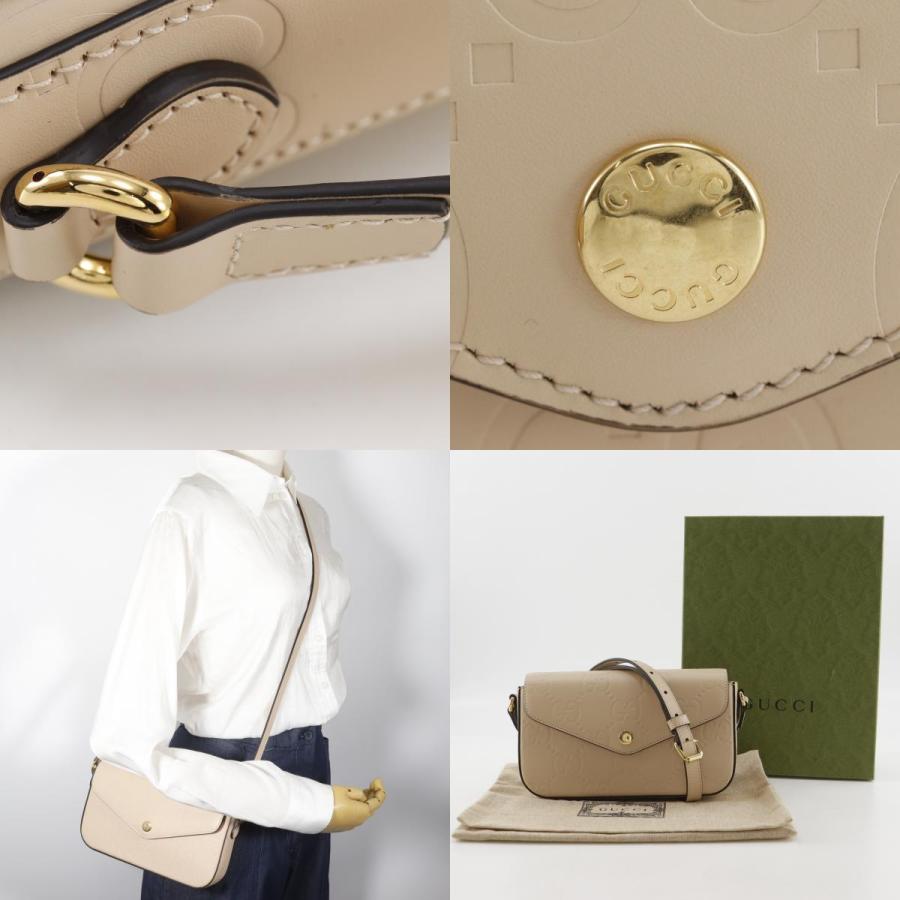 GUCCI（グッチ） GGスーパーミニ 772794 ショルダーバッグ シマレザー 