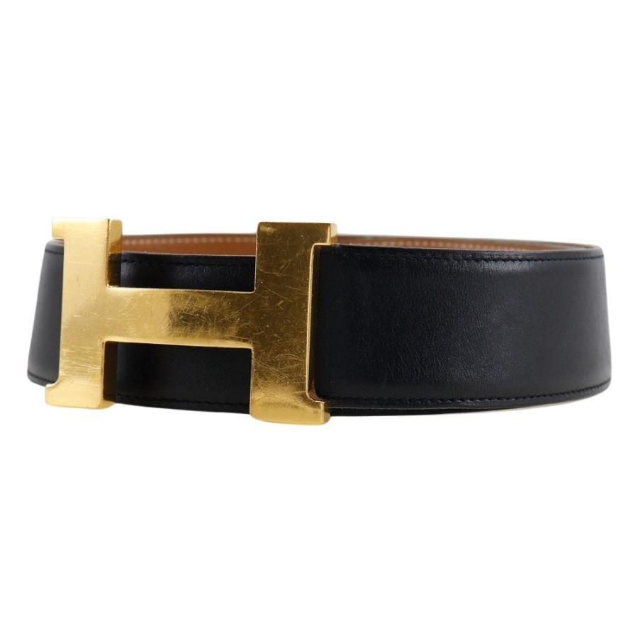 HERMES エルメス Ｈベルト □B ベルト カーフ ユニセックス【I151624088】中古_1