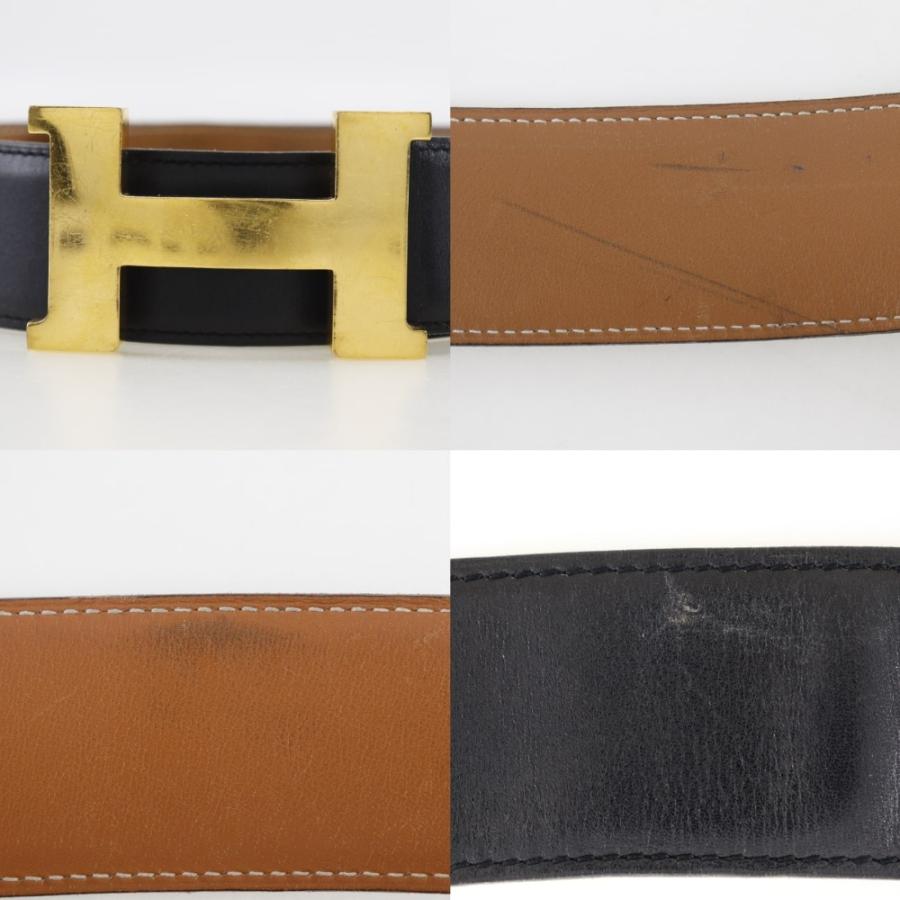 HERMES エルメス Ｈベルト □B ベルト カーフ ユニセックス【I151624088】中古_7