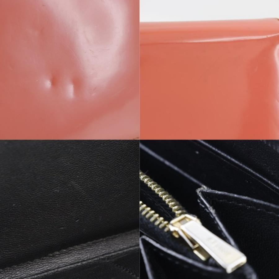 CELINE（セリーヌ） ラウンドファスナー 長財布 エナメル レディース 