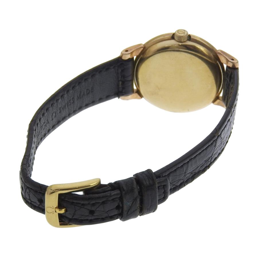 OMEGA オメガ 手巻き【2510-22】cal.244【稼働品】レディース OMEGA（オメガ） アンティーク Cal.244 腕時計 金メッキ×レザー 手巻き