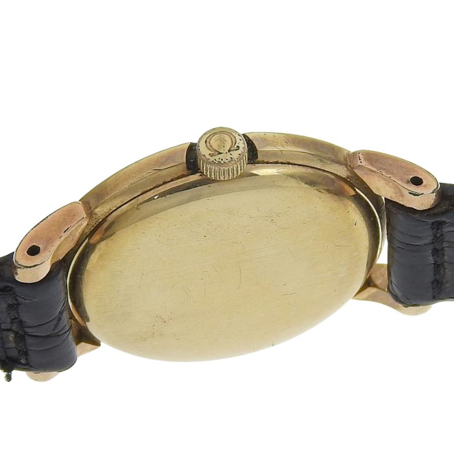OMEGA（オメガ） アンティーク Cal.244 腕時計 金メッキ×レザー 手巻き