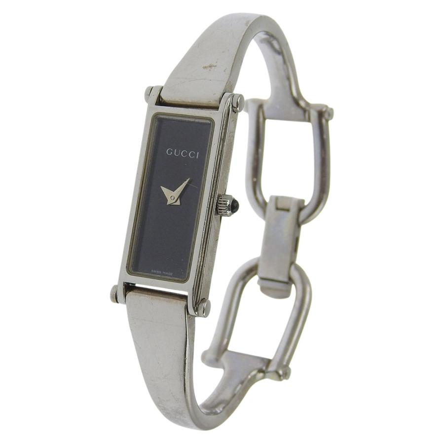 GUCCI（グッチ） 1500L 腕時計 SS クオーツ アナログ表示 レディース黒