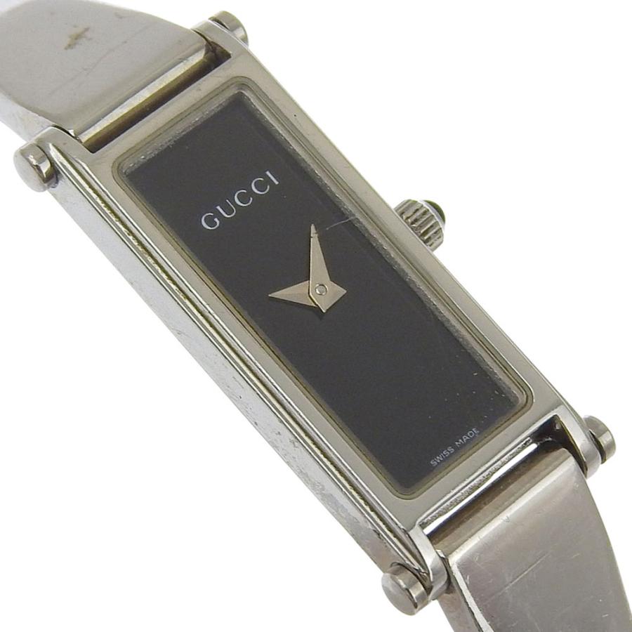 GUCCI（グッチ） 1500L 腕時計 SS クオーツ アナログ表示 レディース黒