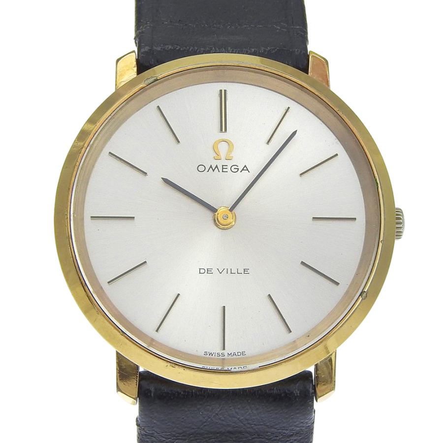 OMEGA（オメガ） デビル 腕時計 金メッキ×レザー 手巻き アナログ表示 