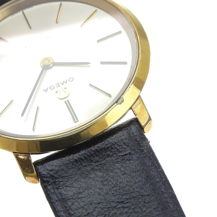 OMEGA（オメガ） デビル 腕時計 金メッキ×レザー 手巻き アナログ表示