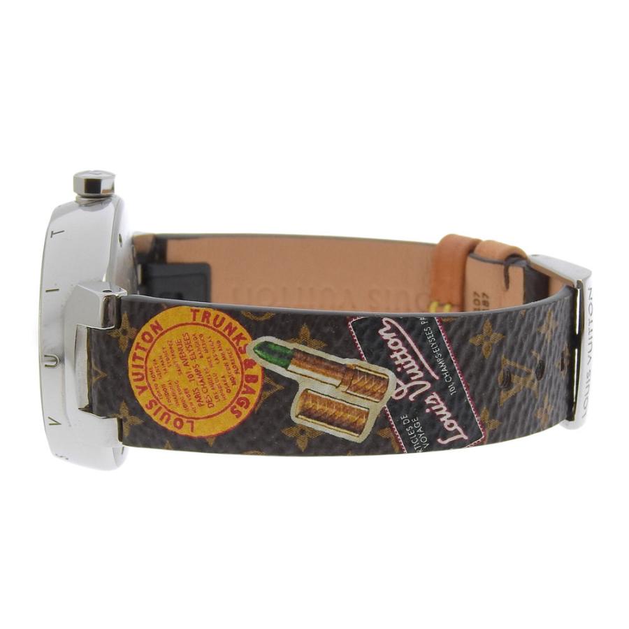 LOUIS VUITTON ルイ・ヴィトン タンブール Q1311 腕時計 SS×レザー  