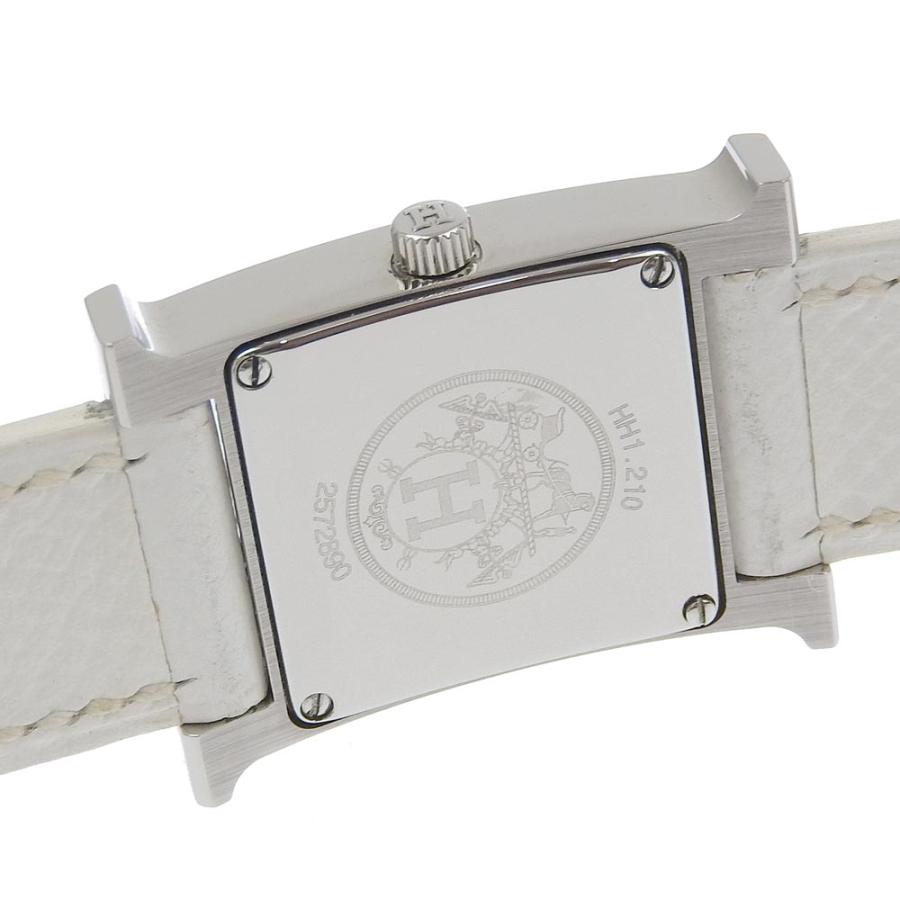 HERMES（エルメス） Hウオッチ HH1.210 ?I 腕時計 SS×型押しレザー