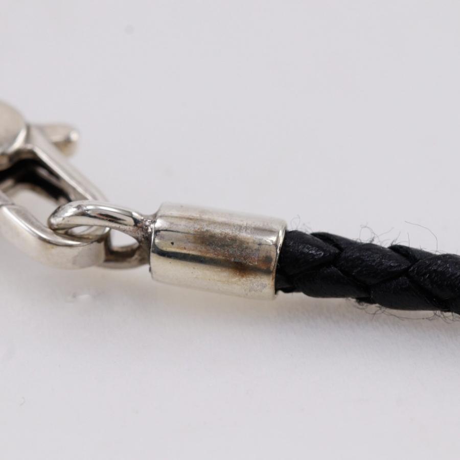 GUCCI（グッチ） クレスト 紋章 ネックレス シルバー925 黒 約12.1g