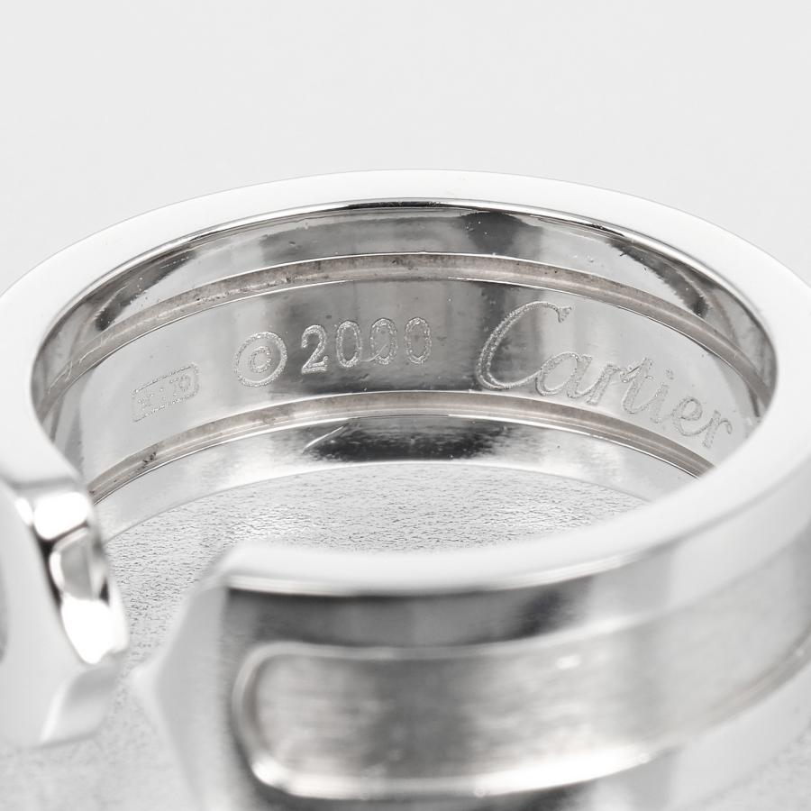 Cartier カルティエ CARTIER 2C 8号 リング 指輪 K18WG ホワイト  
