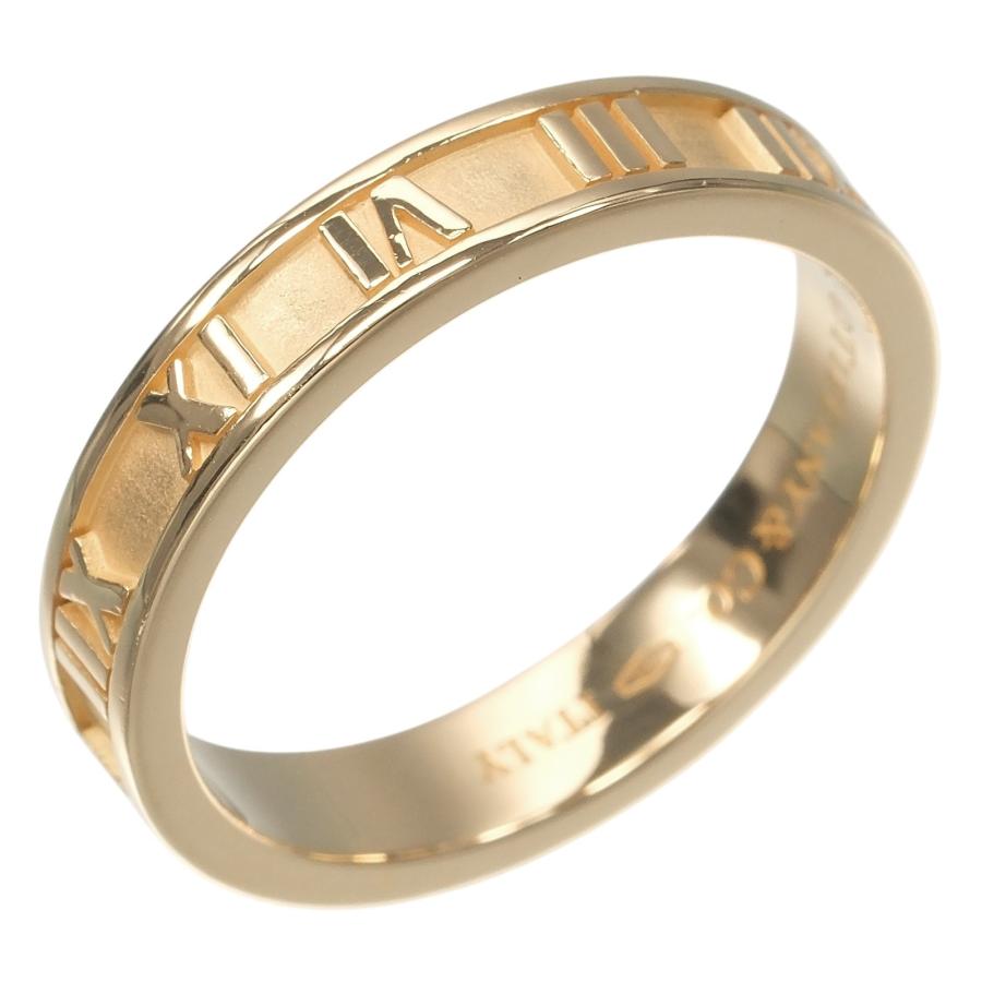 【TIFFANY&Co.】ティファニー アトラス ナロー K18イエローゴールド 17号 約5.87g メンズ リング・指輪 TIFFANY&Co.（ティファニー） アトラス ナロー 17号 リング 指輪 K18YG