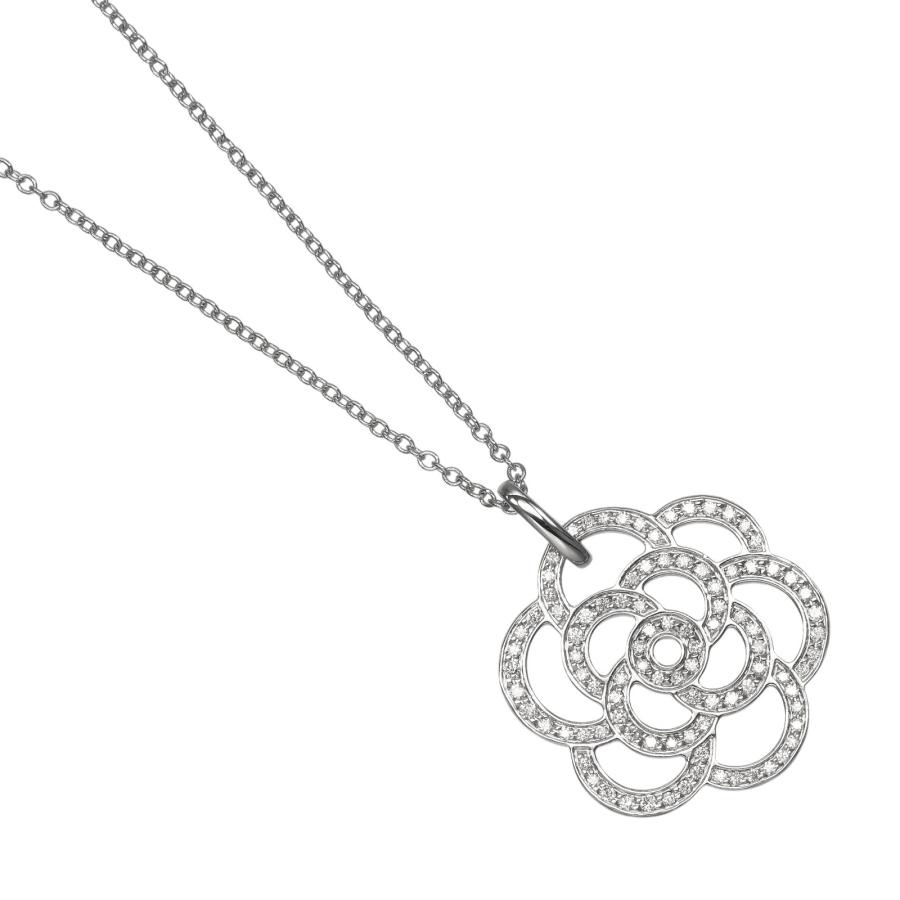 CHANEL（シャネル） カメリア ネックレス K18WG ホワイトゴールド