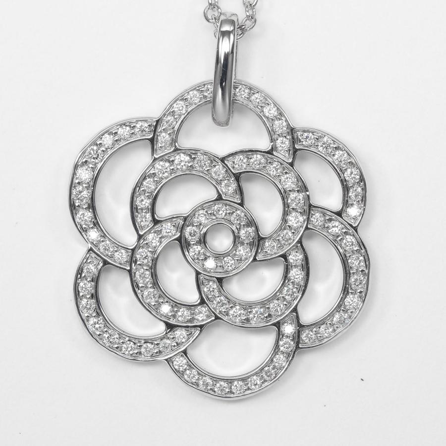 CHANEL（シャネル） カメリア ネックレス K18WG ホワイトゴールド
