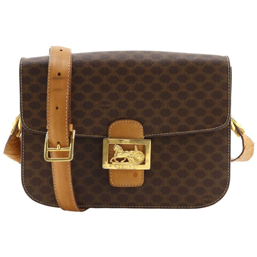 CELINE（セリーヌ） 馬車金具 マカダム柄 ヴィンテージ ショルダー 