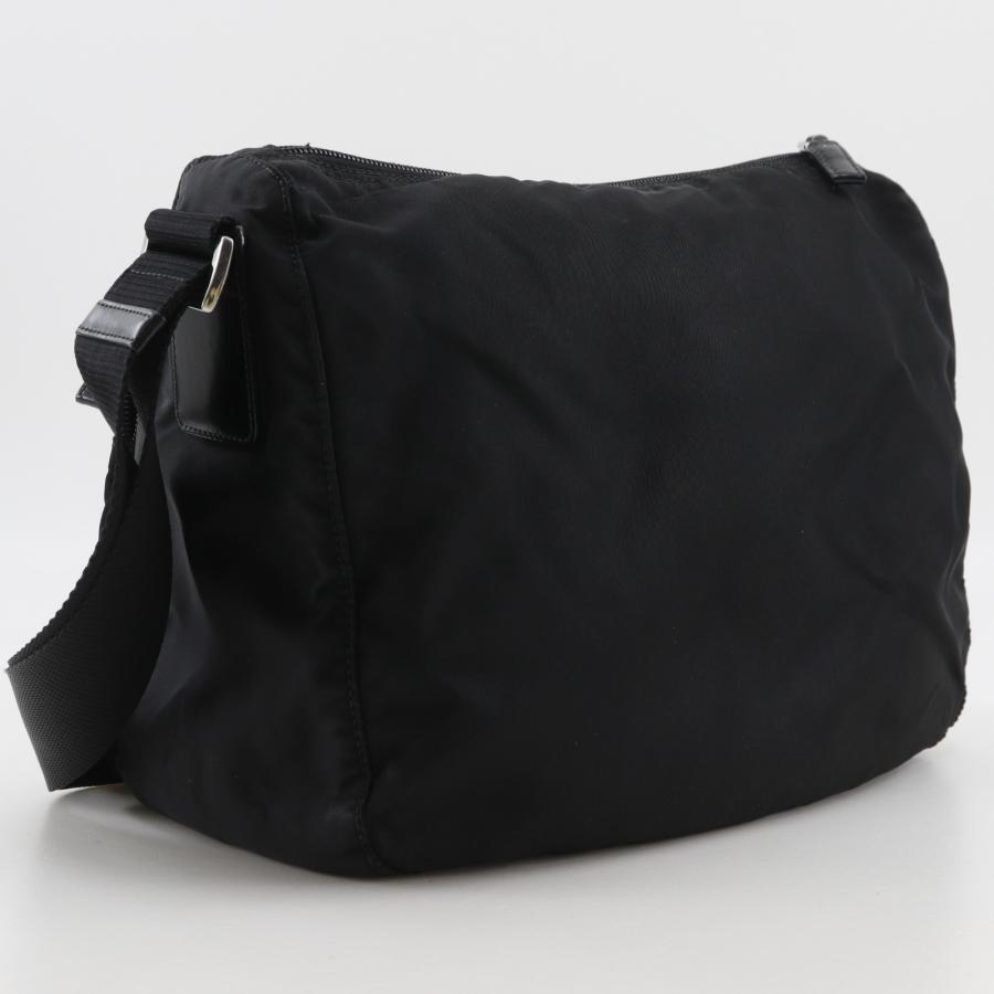 【美品】PRADA ブラック ショルダーバッグ PRADA（プラダ） ショルダーバッグ ナイロン 黒 ユニセックス
