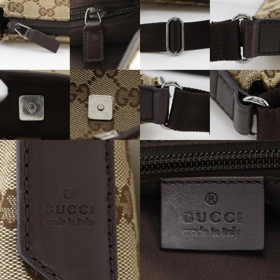 GUCCI（グッチ） 145857 ショルダーバッグ GGキャンバス 茶 ユニ