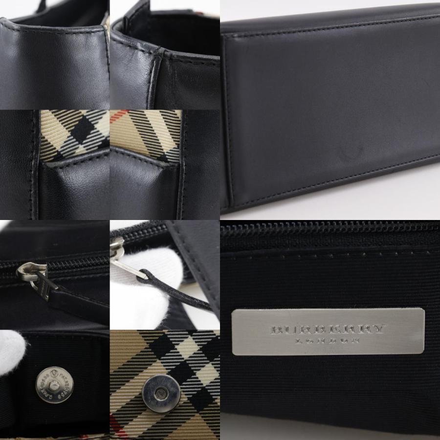 BURBERRY（バーバリー） ノバチェック トートバッグ レザー×ナイロン