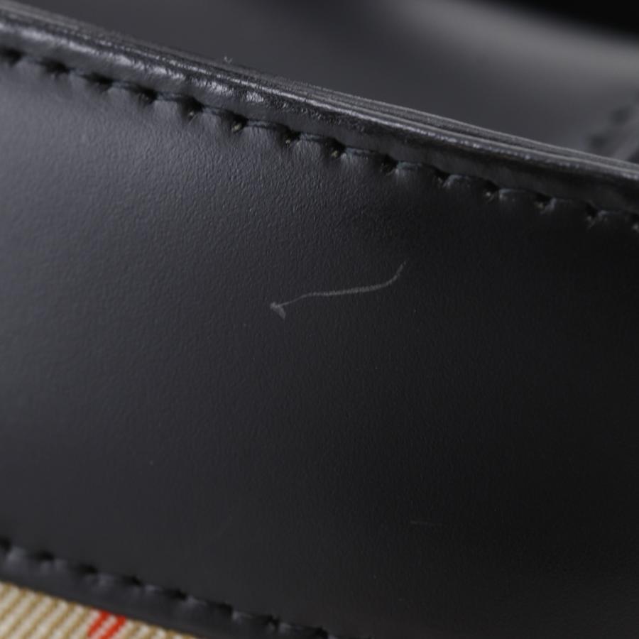 BURBERRY（バーバリー） ノバチェック ハンドバッグ レザー 黒