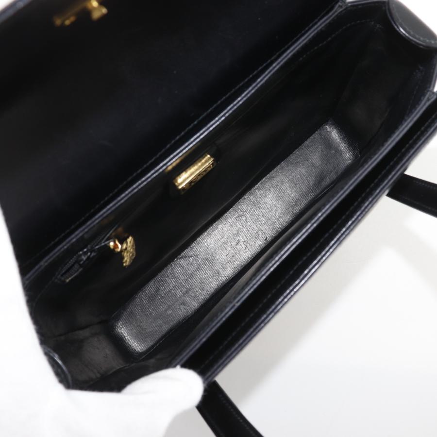 GUCCI（グッチ） オールドグッチ ハンドバッグ カーフ 黒 レディース