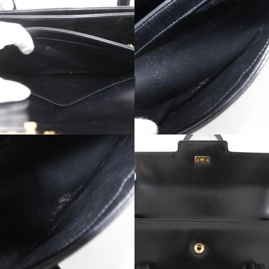 GUCCI（グッチ） オールドグッチ ハンドバッグ カーフ 黒 レディース