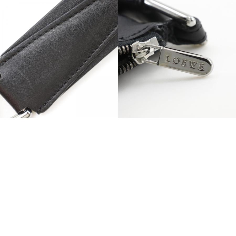 LOEWE（ロエベ） リピートアナグラム ショルダーバッグ PVC 黒 メンズ