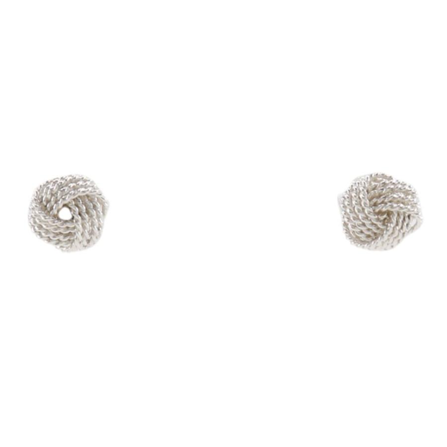 希少 レア TIFFANY&Co ティファニー メッシュ ピアス 両耳用 925 TIFFANY&Co.（ティファニー） メッシュ ノット ピアス シルバー925 約