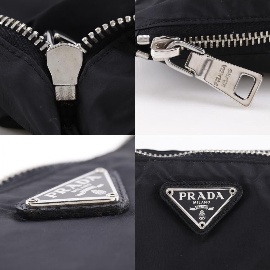 PRADA（プラダ） ポーチ ナイロン 黒 ユニセックス【I161726178】中古