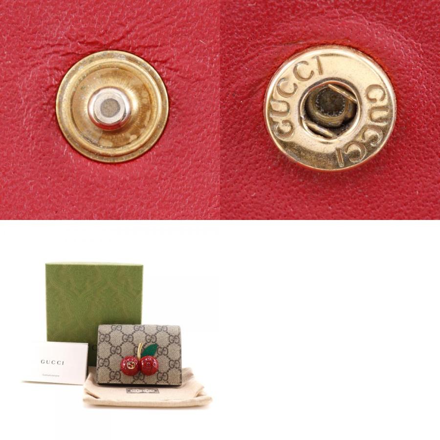 GUCCI（グッチ） チェリー コンパクトウォレット 476050 二つ折り財布