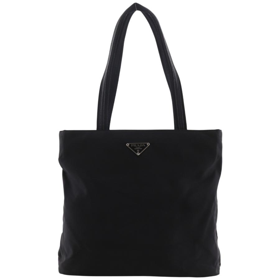 【PRADA】プラダ トートバッグ ナイロン レザー ブラック 黒 PRADA（プラダ） トートバッグ ナイロン 黒 レディース【I161726217
