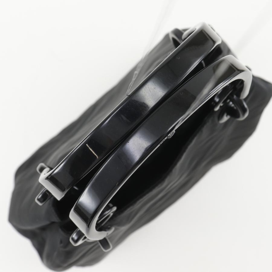 PRADA（プラダ） ハンドバッグ ナイロン×プラスチック 黒 レディース