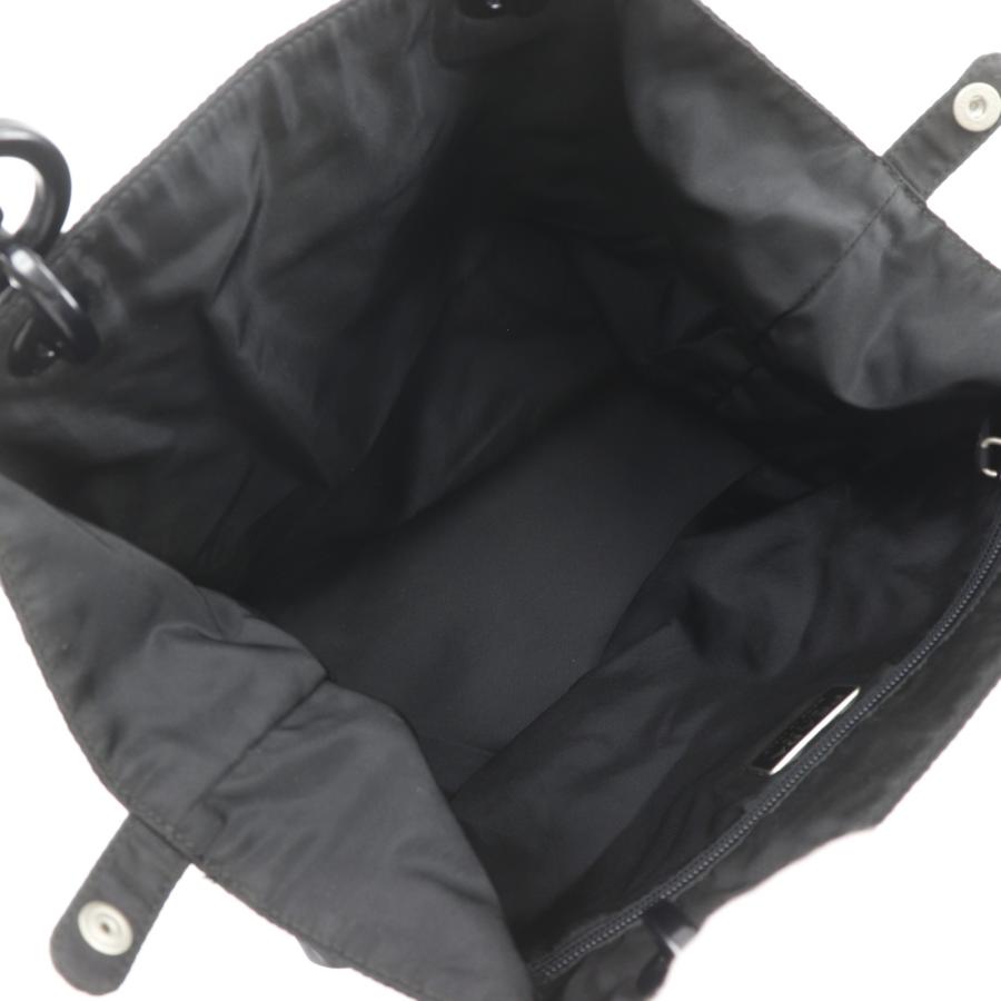 PRADA（プラダ） ハンドバッグ ナイロン×プラスチック 黒 レディース