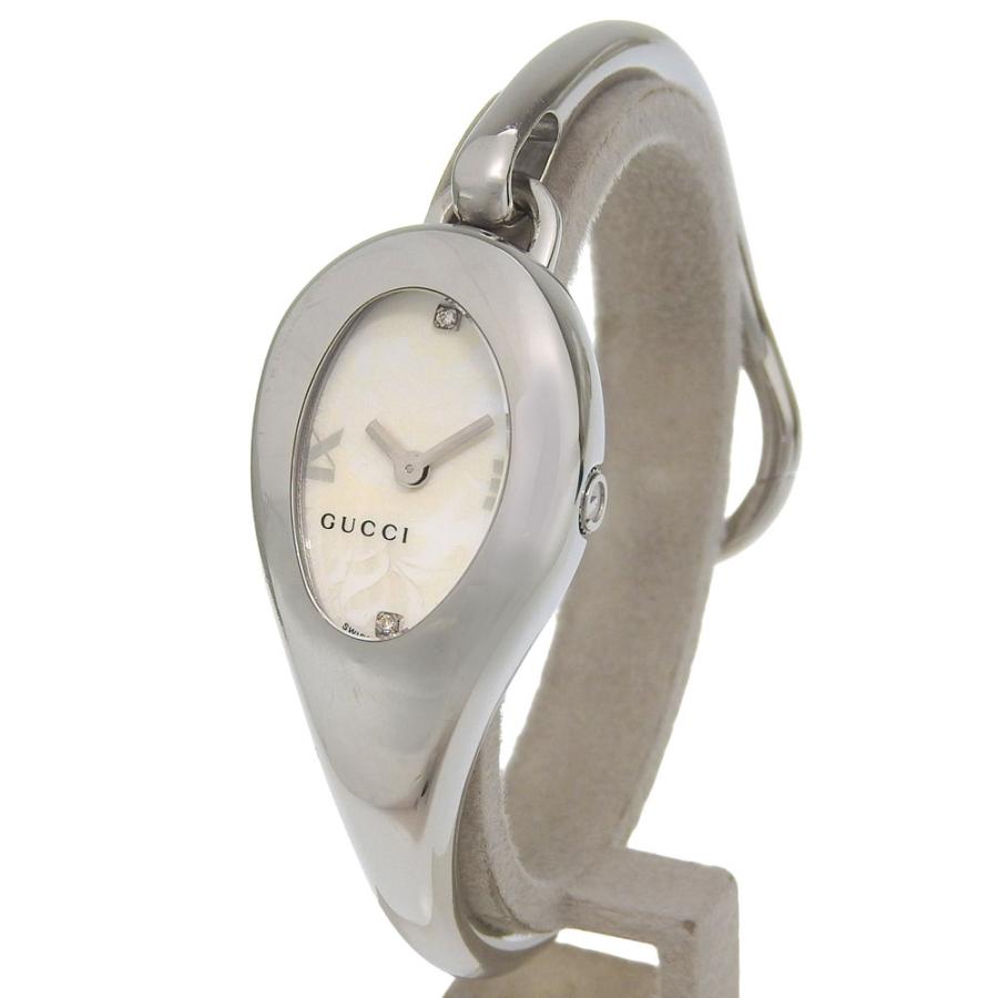 GUCCI（グッチ） ホースビットフローラ 2Pダイヤ 103 腕時計 SS