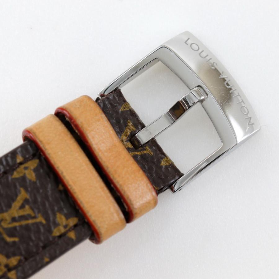【LOUIS VUITTON】ルイ・ヴィトン タンブール Q1313 ステンレススチール×モノグラムキャンバス クオーツ アナログ表示 レディース 白文字盤 腕時計 LOUIS VUITTON（ルイ・ヴィトン） タンブール Q1313 腕時計 SS