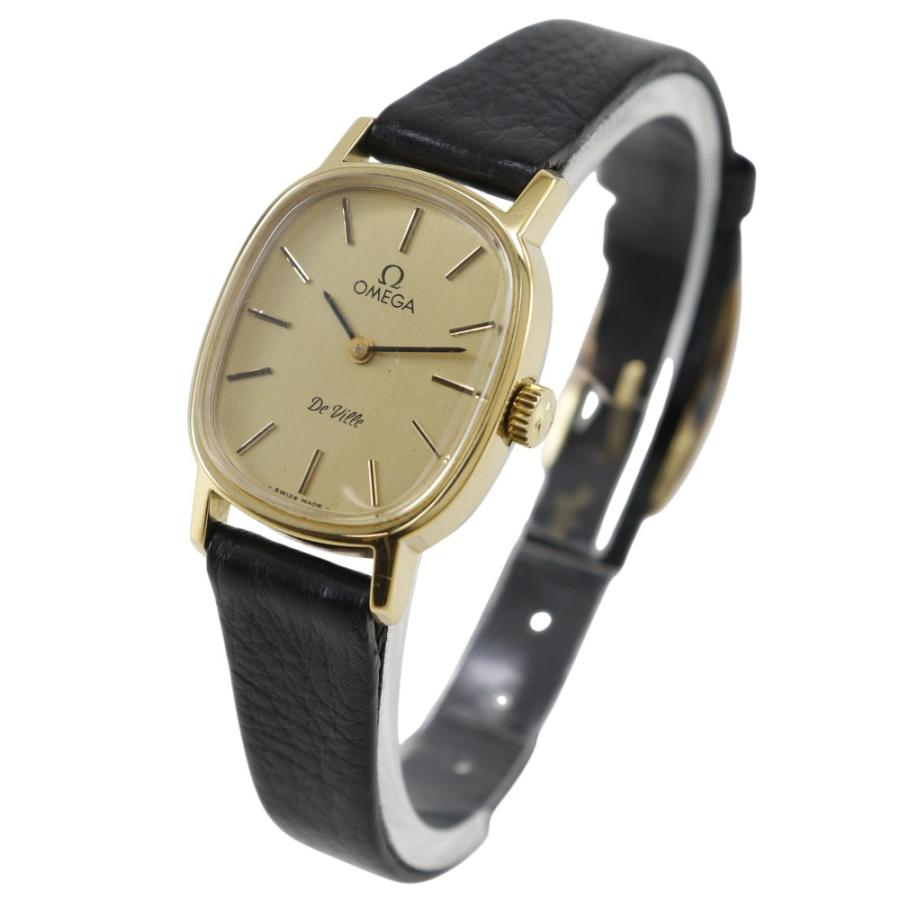 OMEGA（オメガ） デビル cal.625 腕時計 金メッキ×レザー 手巻き