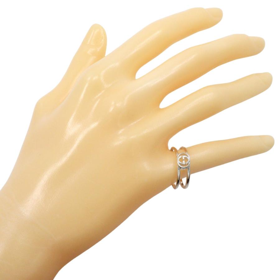 GUCCI インターロッキング　リング16号　男女兼用　silver925 16号【GUCCI/グッチ】 インターロッキングG リング・指輪